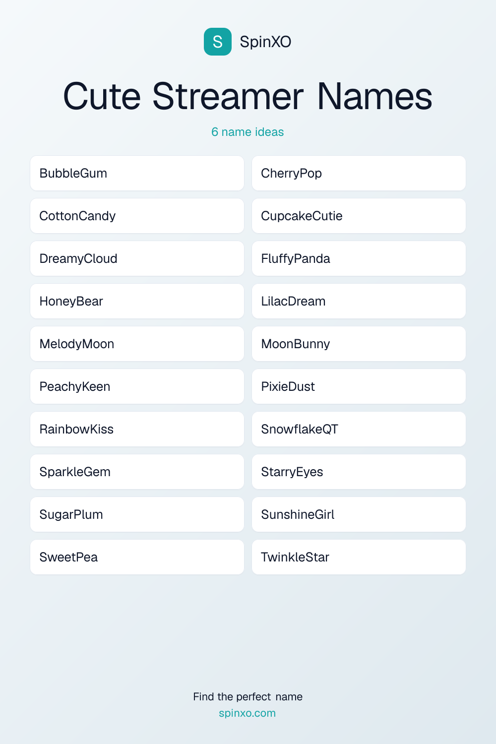 Cute Streamer Names — name ideas