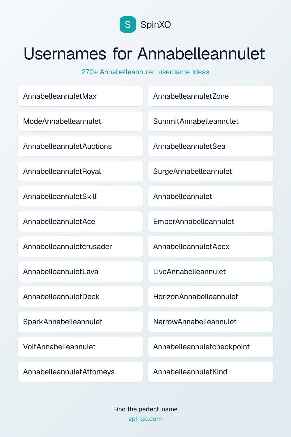 Annabelleannulet Username Ideas - 270+ Aesthetic, Cute & Cool Names ...