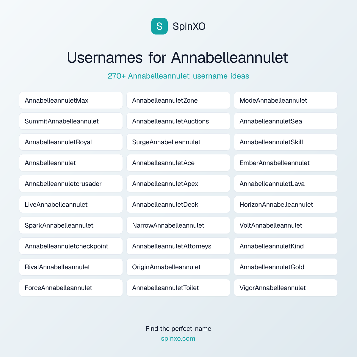 Annabelleannulet Username Ideas - 270+ Aesthetic, Cute & Cool Names ...