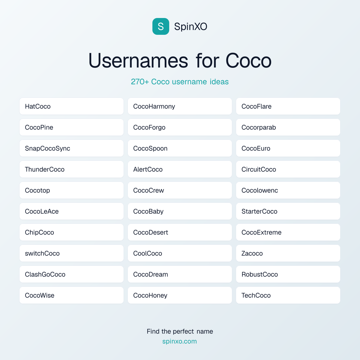 Coco Username Ideas - 270+ Aesthetic, Cute & Cool Names | SpinXO