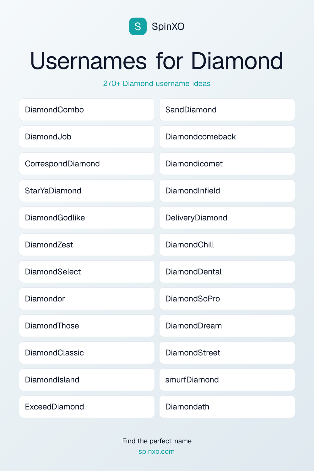 Diamond Username Ideas - 270+ Aesthetic, Cute & Cool Names | SpinXO