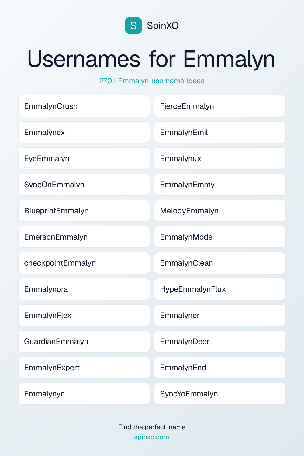 Usernames for Emmalyn