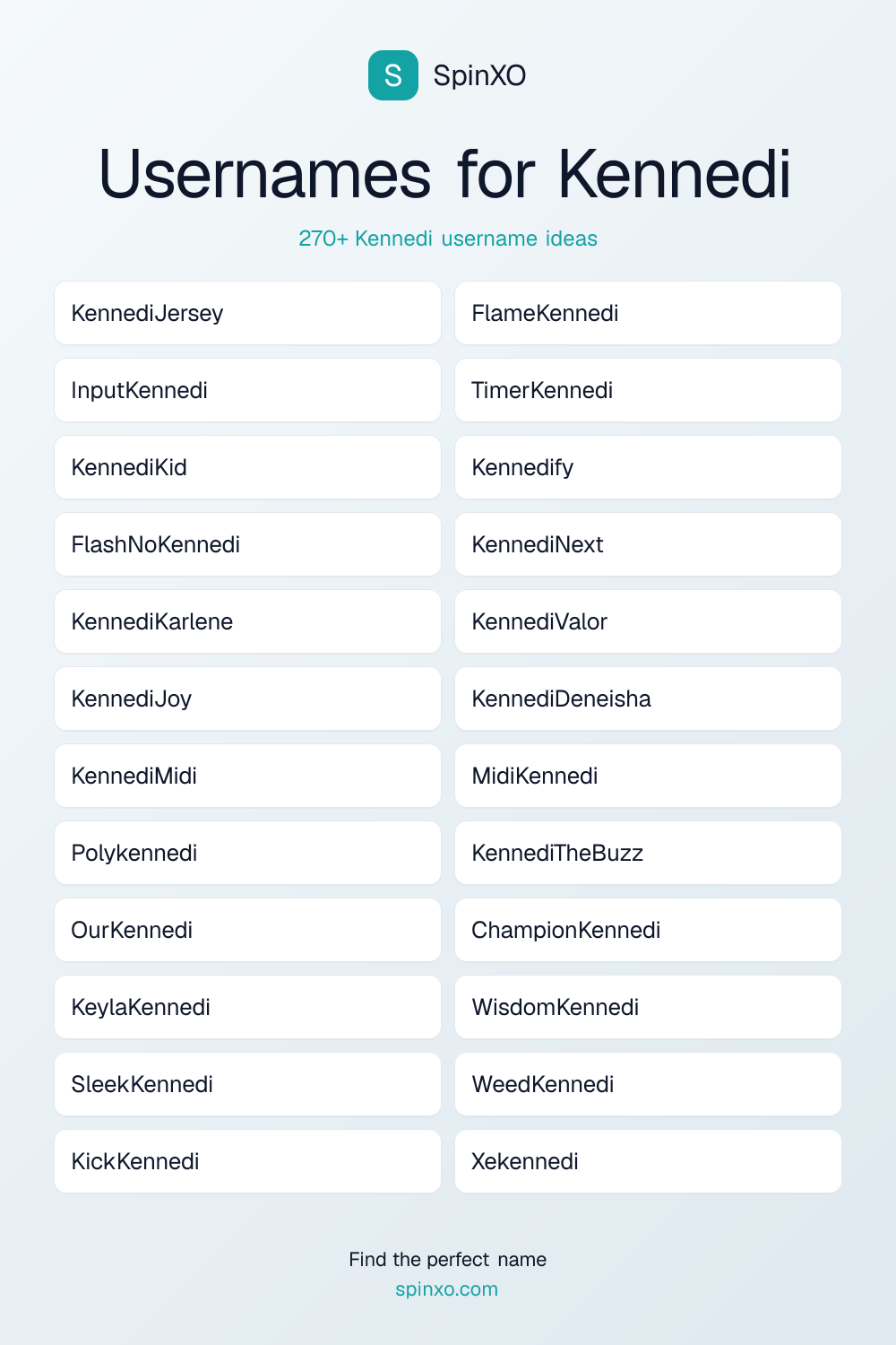 Usernames for Kennedi