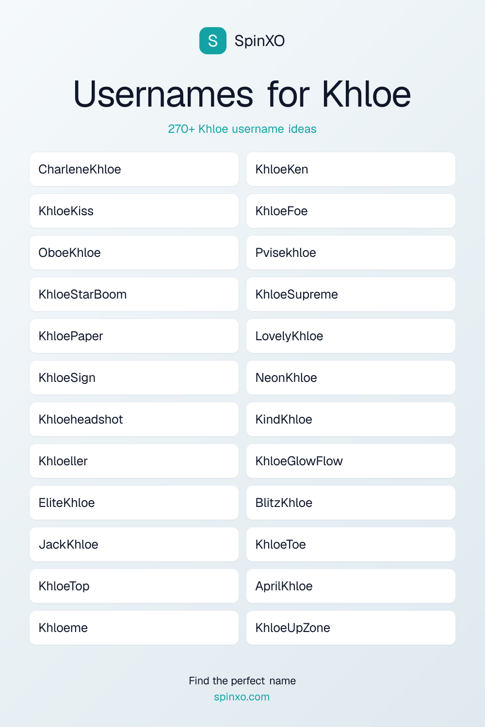 Usernames for Khloe
