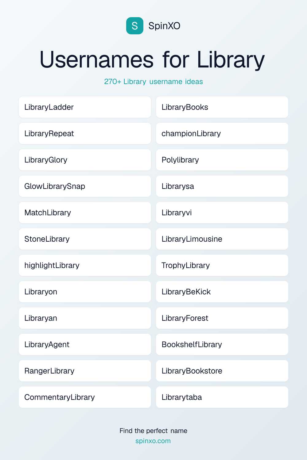 Library Username Ideas - 270+ Aesthetic, Cute & Cool Names | SpinXO