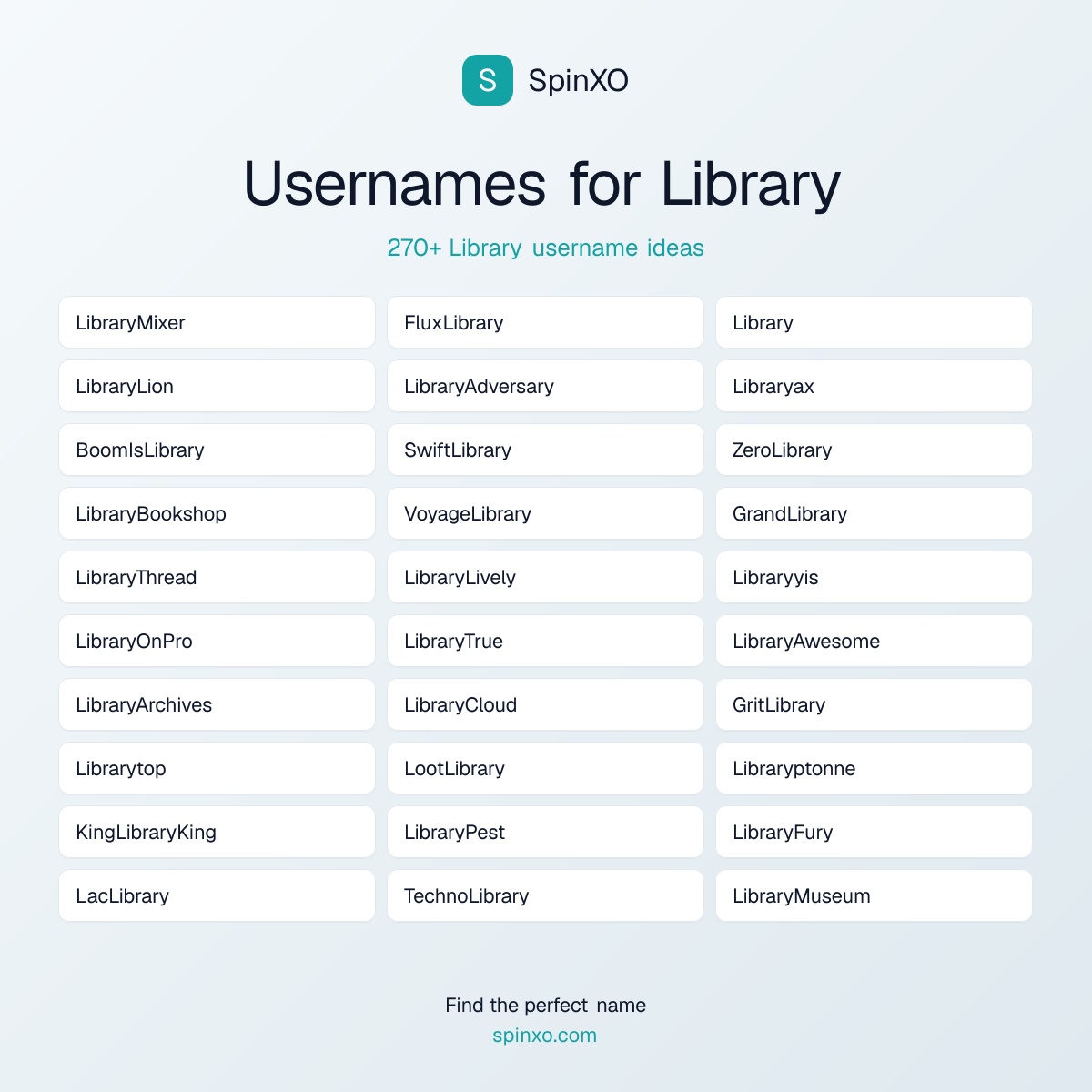 Library Username Ideas - 270+ Aesthetic, Cute & Cool Names | SpinXO