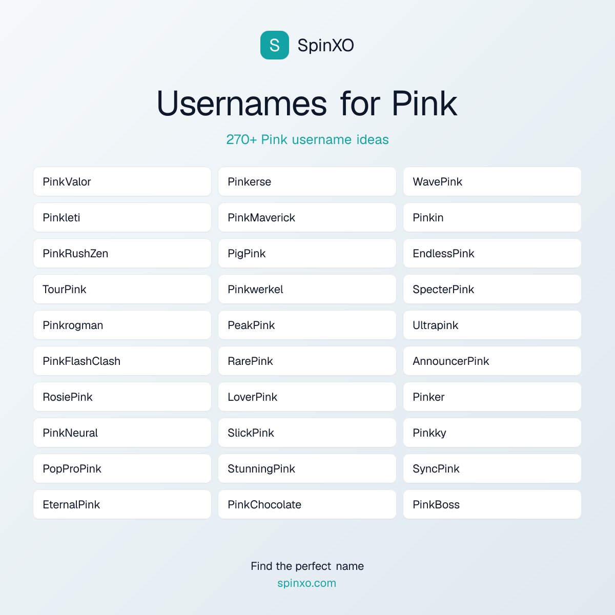 Pink Username Ideas - 270+ Aesthetic, Cute & Cool Names | SpinXO