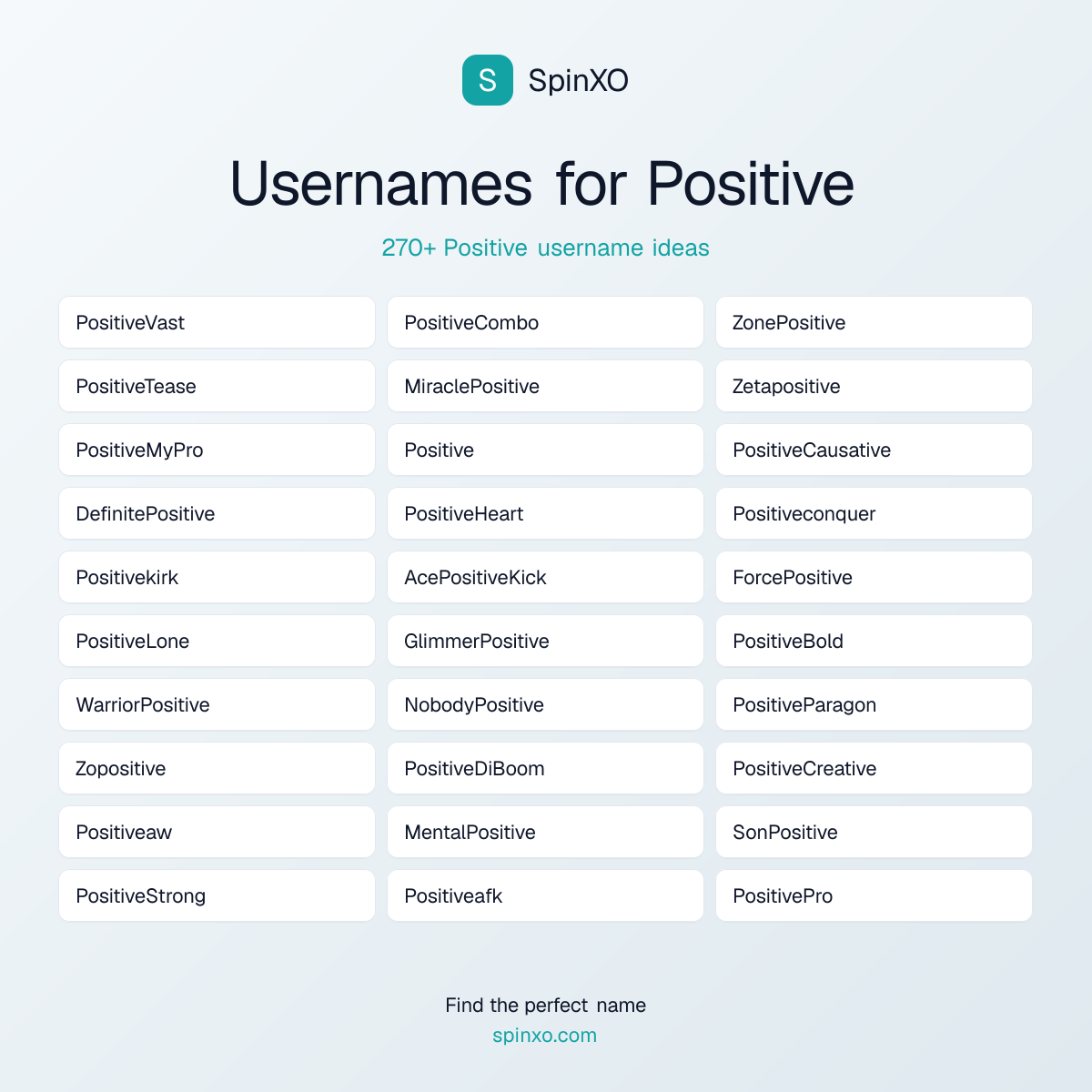 Positive Username Ideas - 270+ Aesthetic, Cute & Cool Names | SpinXO