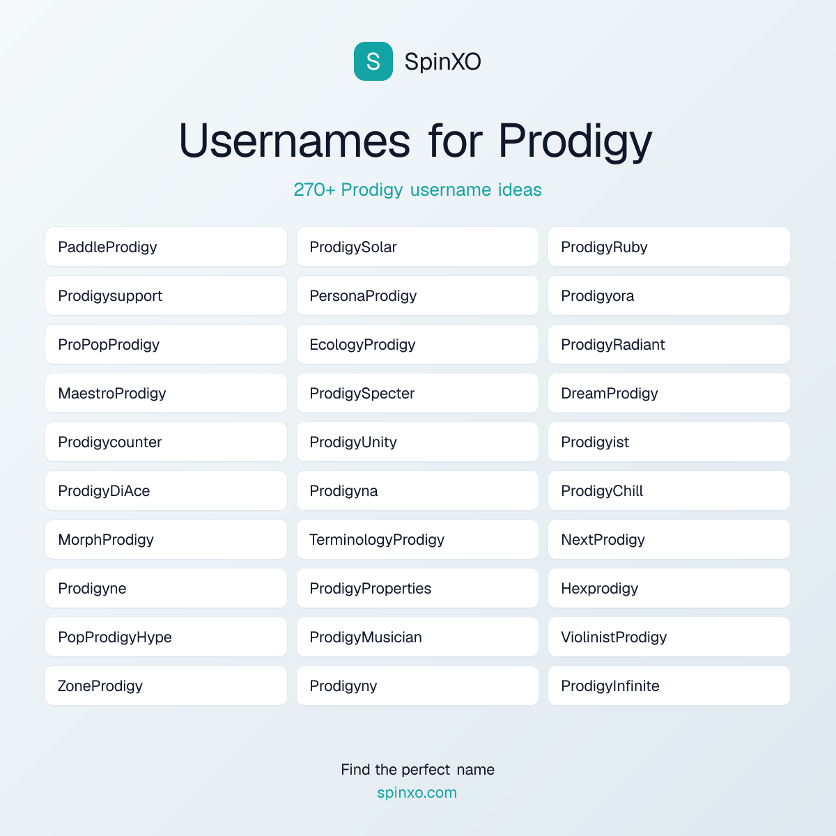 Prodigy Username Ideas - 270+ Aesthetic, Cute & Cool Names | SpinXO