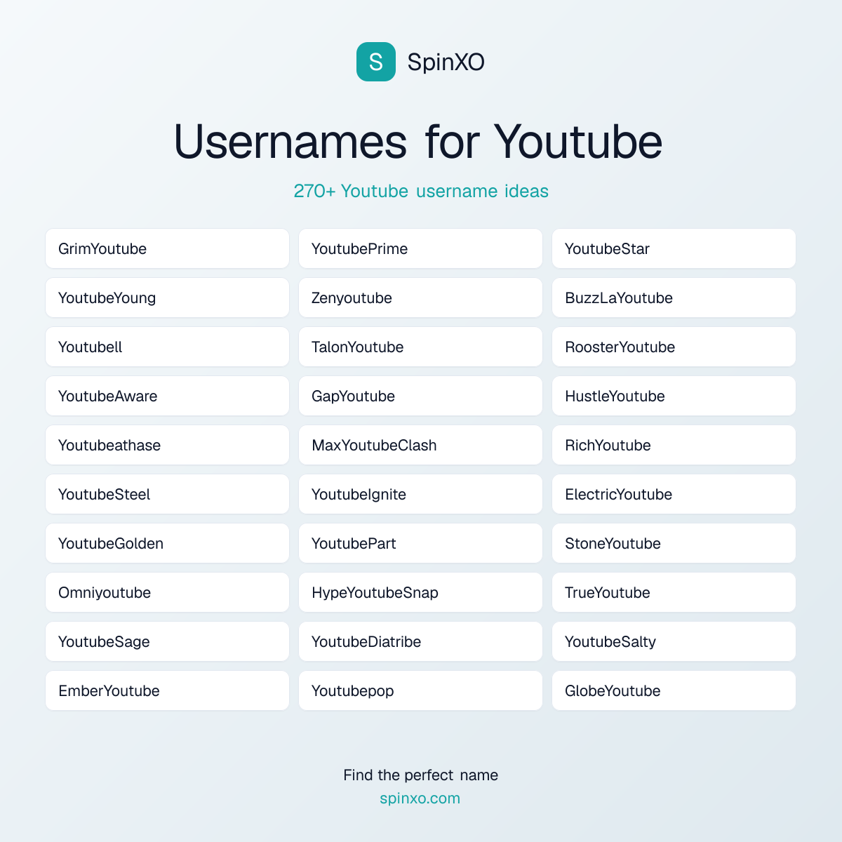 Youtube Username Ideas - 270+ Aesthetic, Cute & Cool Names | SpinXO